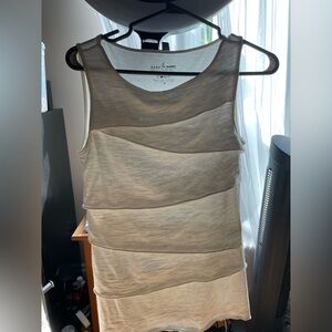 Neon Buddha White Layered Tank Top
